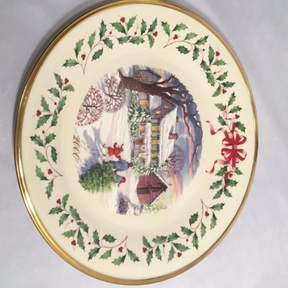 Lenox 2000 THE ANNUAL HOLIDAY COLLECTOR PLATE‎ THENTH IN THE SERIES